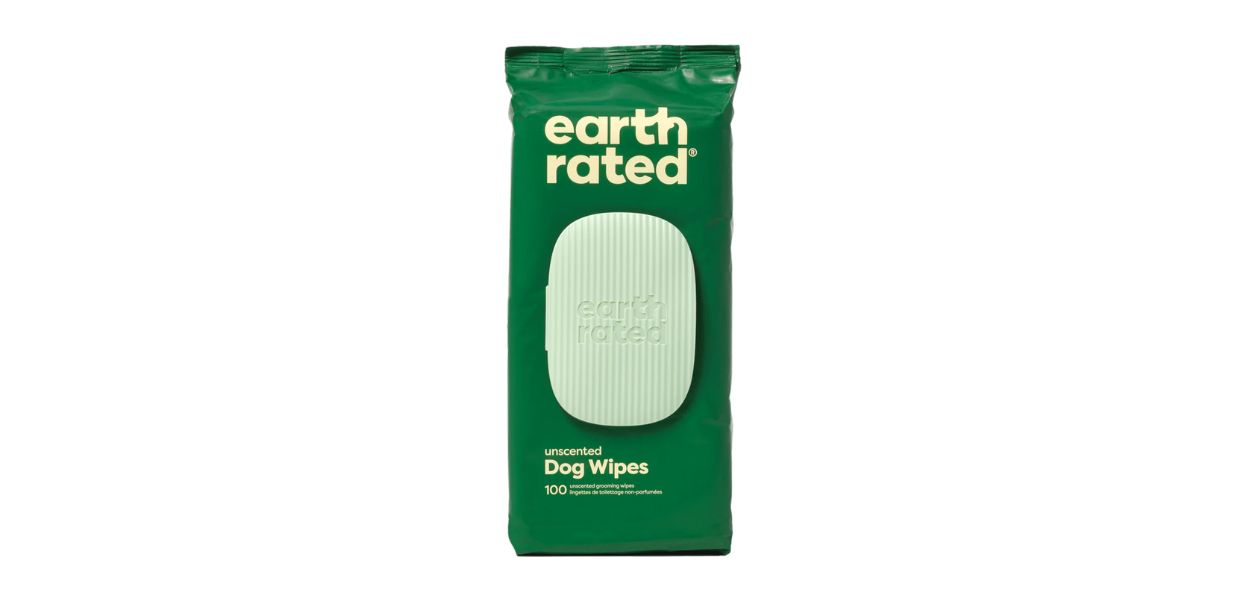 EARTH RATED 100 Unsented Compostable Grooming Wipes EARTH RATED 100 Unsented Compostable Grooming Wipes
