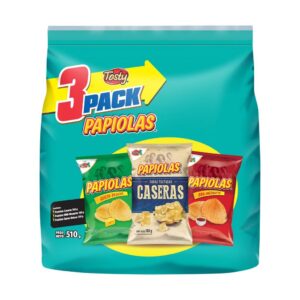 Tosty Papiolas Assorted Flavor Potato Chips 3 Units