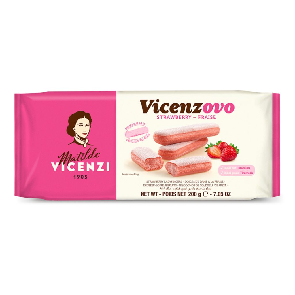 200g Vicenzi Vicenzovo Strawberry Ladyfingers (Alpiste) 200g Vicenzi Vicenzovo Strawberry Ladyfingers (Alpiste)