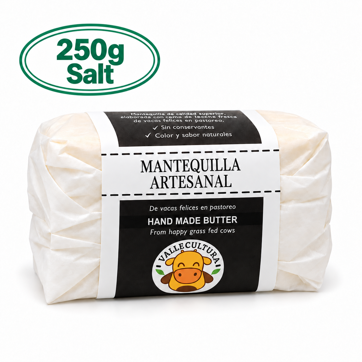 250g Artisanal Raw Butter w Salt (Finca El Chupulún) 250g Artisanal Raw Butter w Salt (Finca El Chupulún)
