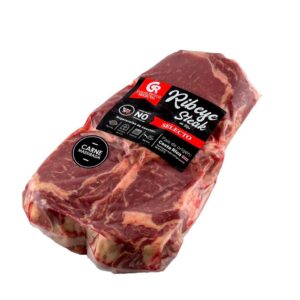 Carnes Retana Fresh Beef Ribeye Steak Vacuum Packaged