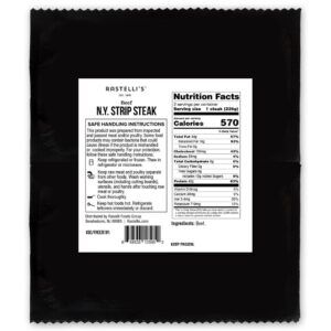 225g Rastellis New York Strip Steak 2 Units