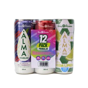 355ml Dos Pinos Alma Assorted Flavor Carbonated Beverage 12 Units