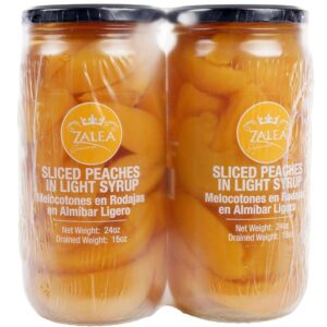 425g Zalea Gourmet Sliced Peaches in Light Syrup 2 Unidades