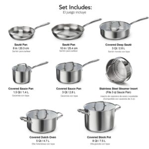 Tramontina Stainless Steel Cookware Set 13 Pieces